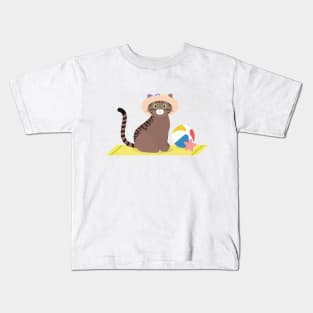 Summertime Cat Kids T-Shirt